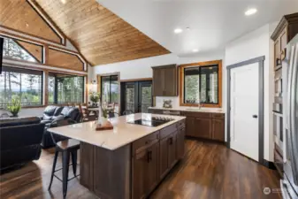 Expansive Island Kitchen