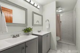 Lower Level 3rd Bath with Walk in Shower