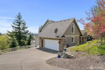 Garage with access to main floor.