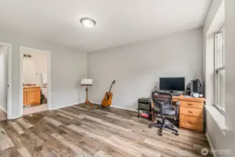 Note ensuite bathroom in secondary bedroom.  This room fits two full size beds and dressers too.
