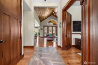 Grand Entry with inlayed tile feature.