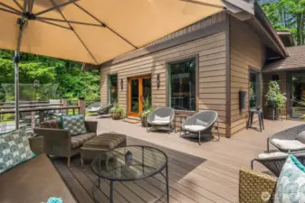 Great spaces for entertaining or relaxing.