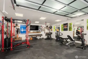 Another view of the garage interior.