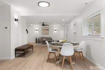 To the left are 2 additional bedrooms