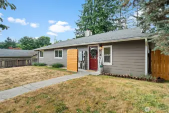 Accessible front entry with no steps