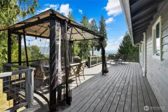 Gazebo for shaded dining or lounging