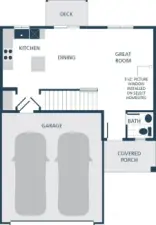 Image is a rendering. Photographs are for illustrative purposes only. Features, finishes, interior/exterior colors, landscaping and floorplan shown may vary from actual homes built