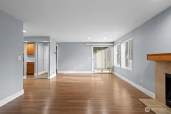 spacious living room