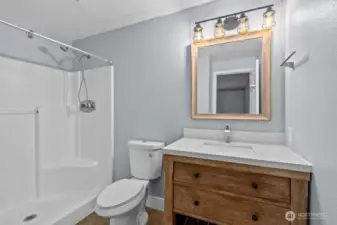 Bathroom in the primary bedroom