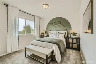 Bedroom 3  Photos are representation as the home is under construction.