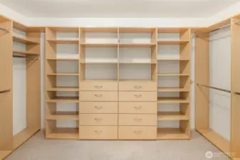 Primary closet