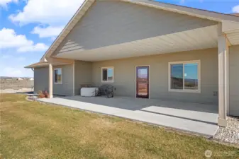 Back side of Home, Large Covered Patio...
