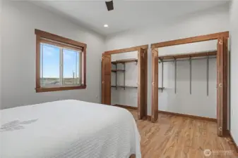 Bedroom #2, facing closet & Office space...