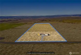 Aerial of property perimeter...