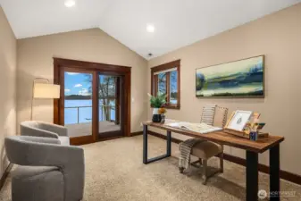 Loft area or 2nd office W/ Balcony roughed in for wet bar