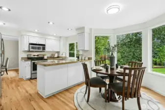 Note the newly refinished hardwoods throughout.