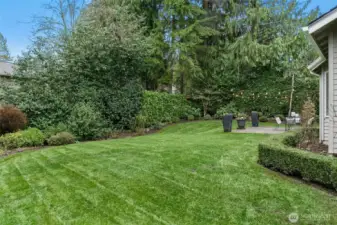 lots of lush grass and privacy.