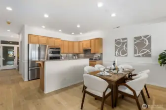 Open concept kitchen great for entertaining.