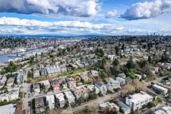 North side of   Queen Anne hill and ship canal