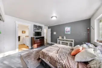 Primary bedroom with ensuite bathroom