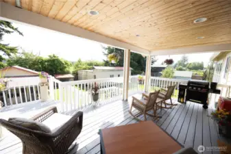 Covered deck area