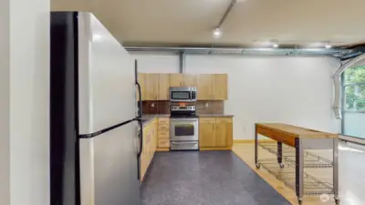 Open kitchen space