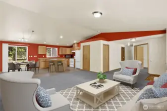 *Virtually staged. Whether you're relaxing after a long day or entertaining friends, this space has it all.