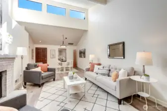 Open & Bright. Clerestory windows