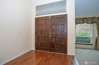 Impressive double-door entry.