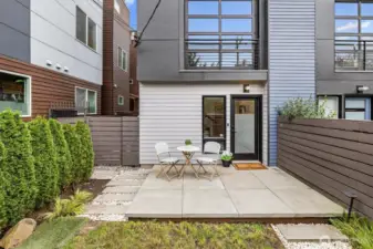 Rare to get such usable outdoor space in a townhome! Great options for indoor/outdoor living, as well as, for the gardener at heart!