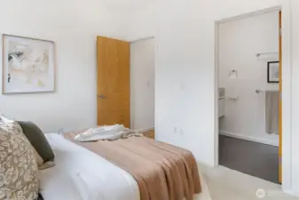 Primary suite is showered with natural light!