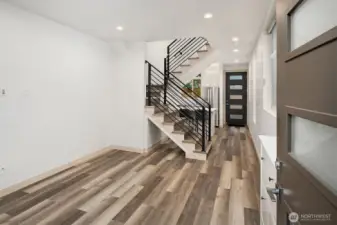 Main floor living area as you enter the home.