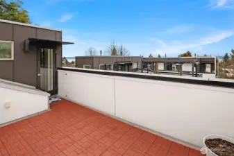 Another view of the north side rooftop deck area.