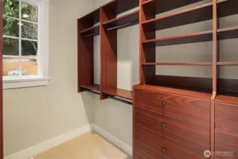 Massive walk-in closet