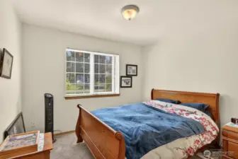 Spacious second bedroom with large closet.