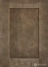 Shaker style Cocoa-stained Maple cabinets throughout.
