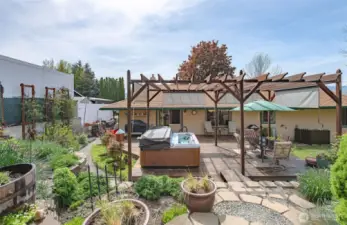 Manicured, terraced landscape and ABSOLUTE PRIVACY abound in this very special oasis!