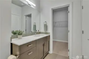 Bathroom Upstairs with Walk-in Closet
