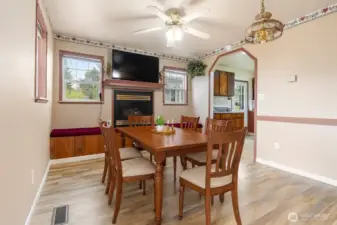 Virtually Staged Dining Room