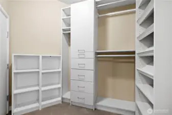 Walk-in closet.