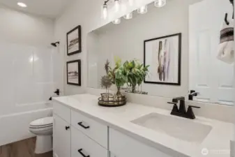 Photos are of the model home. Colors & finishes may vary.