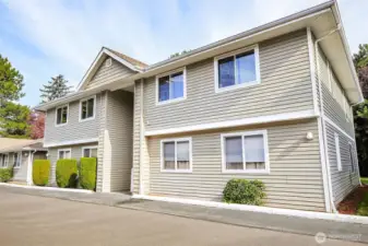 Enjoy privacy and a feeling of tranquility on this top floor unit.  Got up the stairs and turn left.