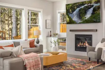 A gathering place with propane fireplace