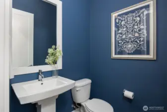 Main level powder room