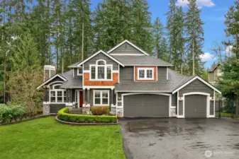 Welcome to the sought-after Leota community in Woodinville, where comfort, convenience, and Northwest charm come together in this beautiful home all set on a generous half-acre+ lot.