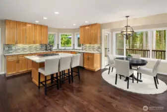 The spacious kitchen flows seamlessly into the main living areas, creating a true heart-of-the-home experience.