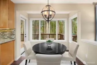 Breakfast nook, a wonderful place to start your day.