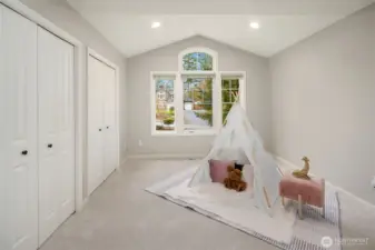 First of two upstairs bedrooms.