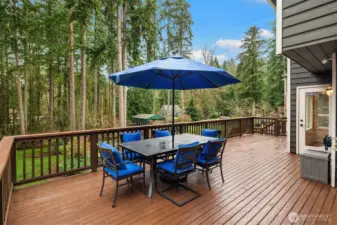 Gorgeous deck for outdoor entertaining and everyday enjoyment.