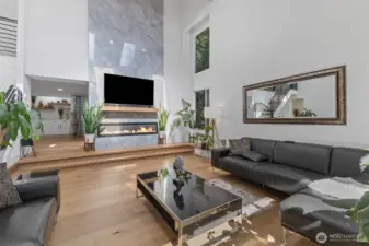 Gorgeous custom tire fireplace